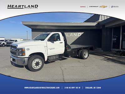 2023 Chevrolet Silverado 5500 Regular Cab DRW RWD, Flatbed Truck for sale #NE586340 - photo 1