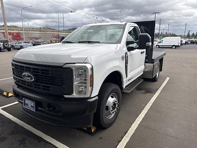 2024 Ford F-350 Regular Cab DRW 4WD, Harbor Black Boss Flatbed Truck for sale #W24218 - photo 1