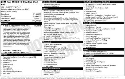 New 2026 Ram 1500 TRX Crew Cab 4x4 Pickup for sale #176109 - photo 2