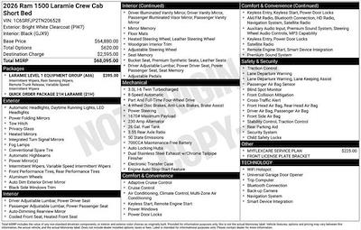 New 2026 Ram 1500 Laramie Crew Cab for sale #206528 - photo 2