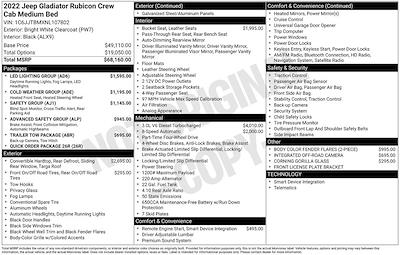 2022 Jeep Gladiator Crew Cab 4x4 Pickup for sale #P99 - photo 1