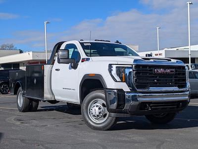 New 2025 GMC Sierra 3500 Pro Regular Cab 4WD 11' 4" CM Truck Beds Flatbed Truck for sale #3G25085 - photo 1