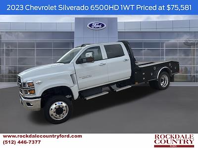 2023 Chevrolet Silverado 6500 Crew Cab DRW 4x4 Flatbed Truck for sale #735507P - photo 1