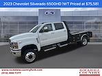 2023 Chevrolet Silverado 6500 Crew Cab DRW 4x4 Flatbed Truck for sale #735507P - photo 1
