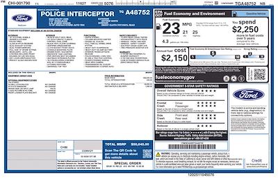 New 2026 Ford Police Interceptor Utility Base for sale #A48752F - photo 2