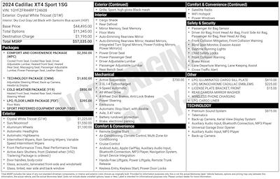 Used 2024 Cadillac XT4 Sport for sale #M260021A - photo 1