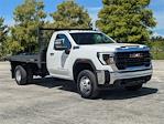 New 2025 GMC Sierra 3500 Pro Regular Cab 4WD 12' Bedrock Steel Flatbed Truck for sale #G10766 - photo 4