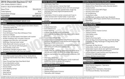 Used 2016 Chevrolet Equinox LT for sale #L5XB47621A - photo 2