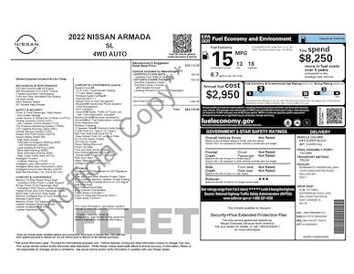 Used 2022 Nissan Armada SL for sale #LPE12309 - photo 2