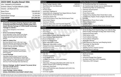 Used 2023 GMC Acadia - photo 1