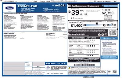 2024 Ford Escape AWD SUV for sale #C24ES012 - photo 2