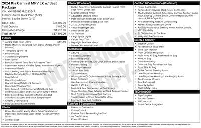 Used 2024 Kia Carnival - photo 1