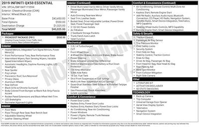 Used 2019 Infiniti QX50 - photo 1