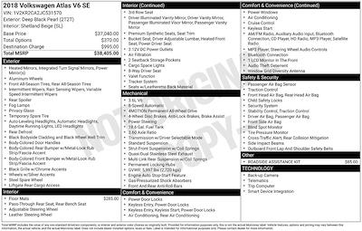 Used 2018 Volkswagen Atlas - photo 1
