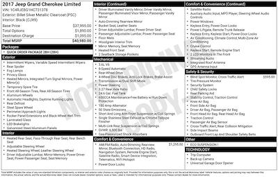 Used 2017 Jeep Grand Cherokee - photo 1