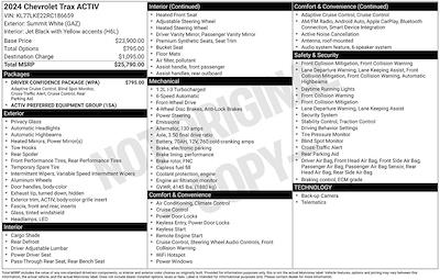 Used 2024 Chevrolet Trax - photo 1