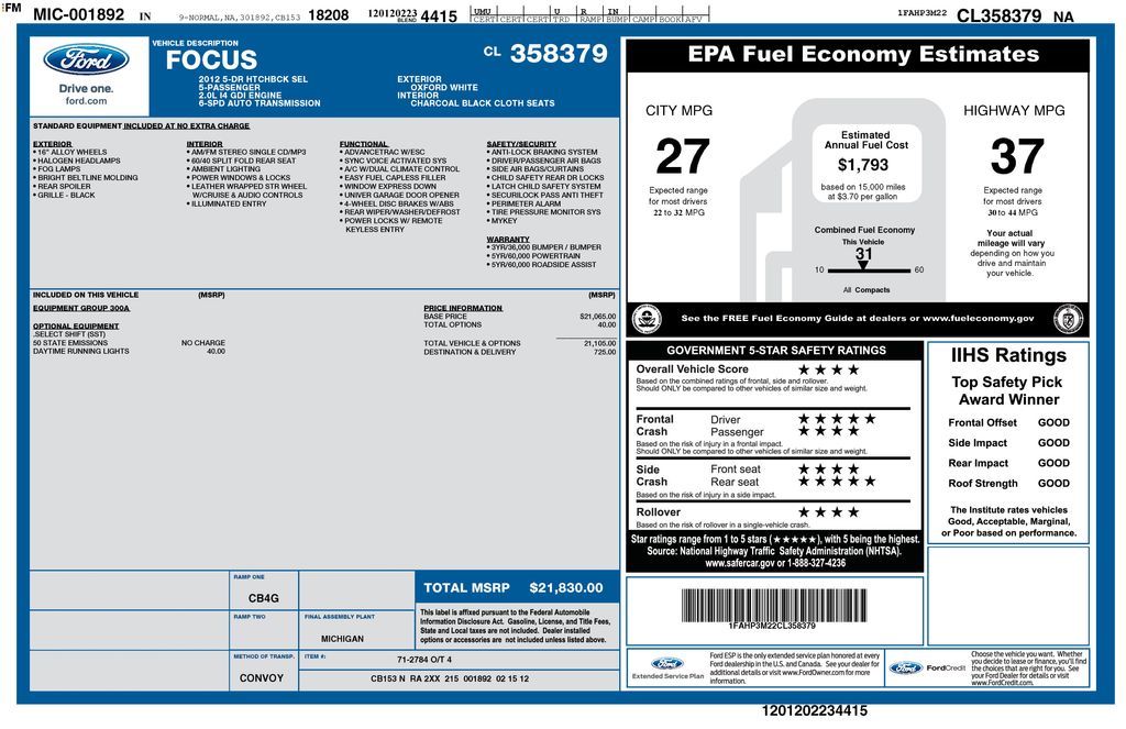 Used 2012 Ford Focus - photo 9