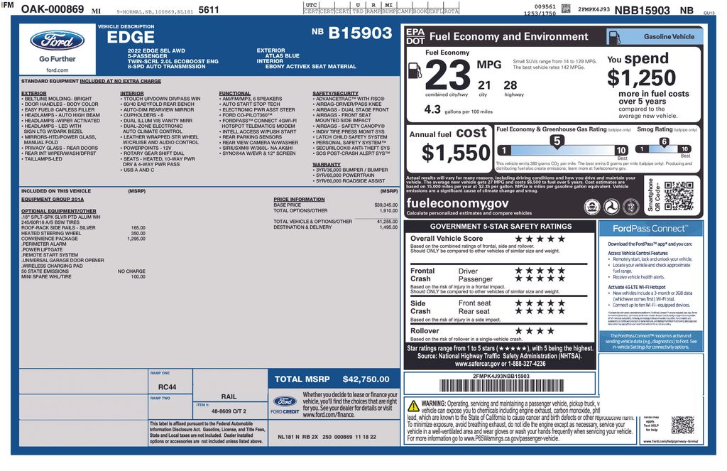 Used 2022 Ford Edge - photo 28