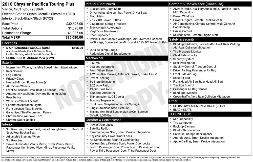 Used 2018 Chrysler Pacifica - photo 29