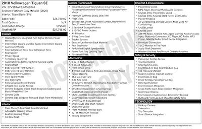 Used 2018 Volkswagen Tiguan - photo 1