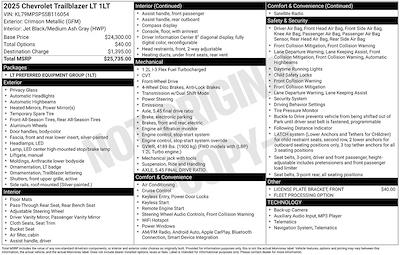 Used 2025 Chevrolet Trailblazer - photo 1