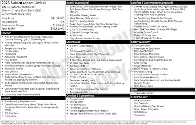 Used 2023 Subaru Ascent - photo 1