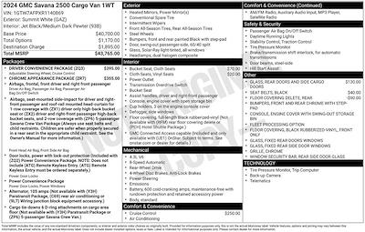Used 2024 GMC Savana 2500 - photo 1