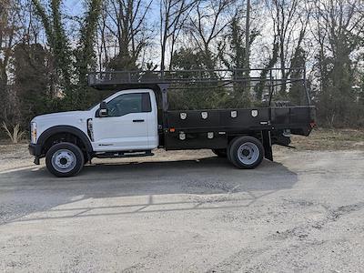 New 2024 Ford F-550 XL Regular Cab 4x4 12' PJ's Steel Flatbed Truck for sale #C701 - photo 1
