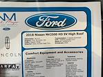 2018 Nissan NV2500 High Roof RWD Empty Cargo Van for sale #RKB88347A - photo 37