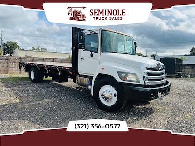Used 2017 Hino 268A Single Cab Steel Flatbed Truck for sale #0018 - photo 1