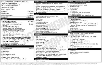 2020 Chevrolet Silverado 1500 Crew Cab 4WD Pickup for sale #P506032 - photo 2