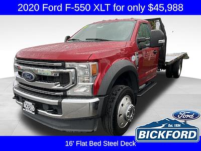 Used 2020 Ford F-550 Regular Cab Flatbed Truck for sale #E0544 - photo 1