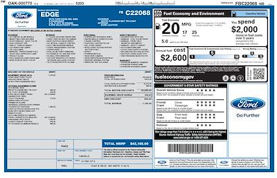 2015 Ford Edge AWD SUV for sale #TFBC22068 - photo 2