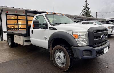Used 2014 Ford F-550 Regular Cab Flatbed Truck for sale #1FDUF5GT3EEB69559 - photo 1