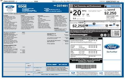 2016 Ford Edge AWD SUV for sale #C60280D - photo 2