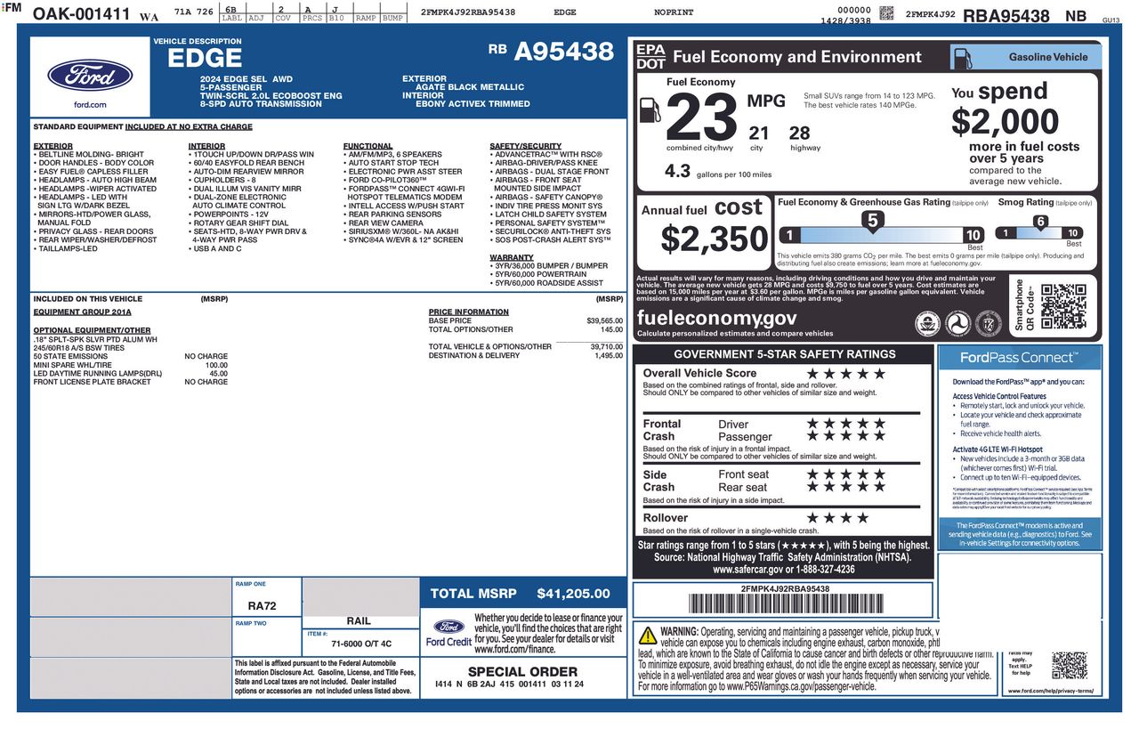 Used 2024 Ford Edge - photo 33