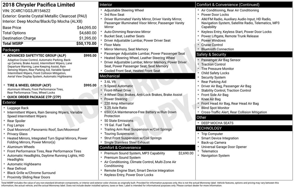 Used 2018 Chrysler Pacifica - photo 2