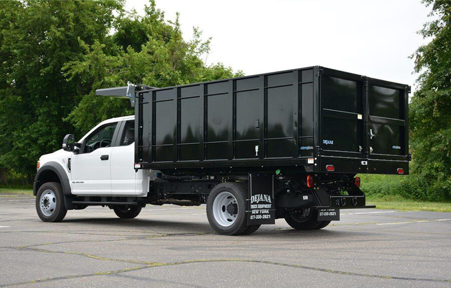 Landscape dump trucks for sale at Stevens Ford of Milford in CT.