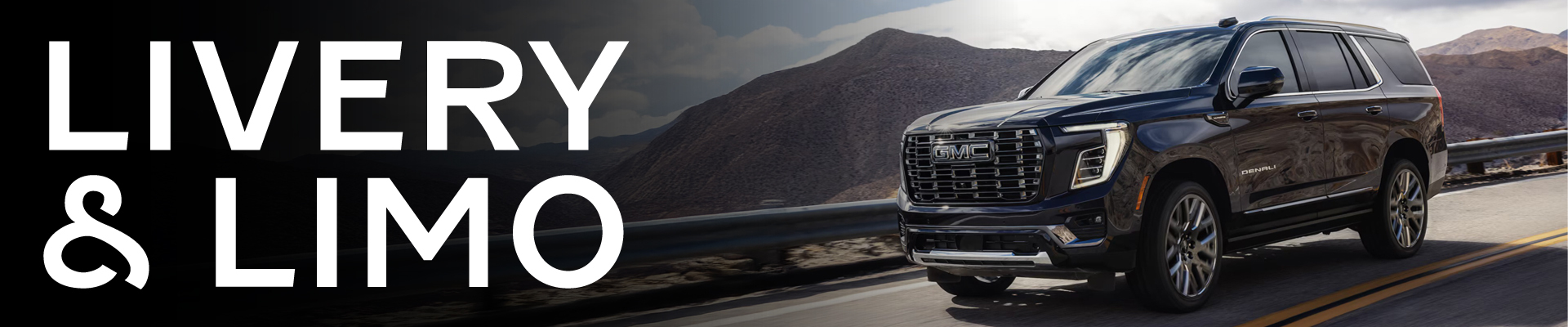 Professional GMC Yukon Denali for livery and limousine services at Tustin Buick GMC commercial department.