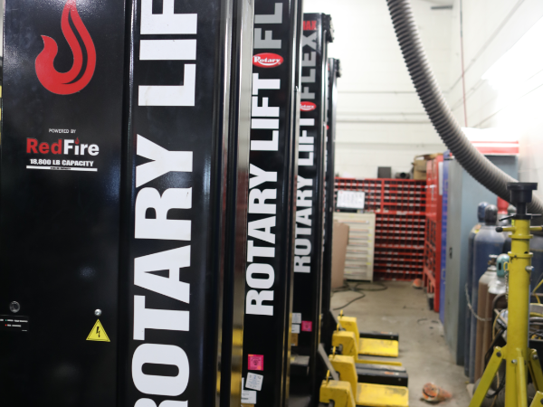 Service Bay at Grappone Ford's commercial parts department in Bow, NH.