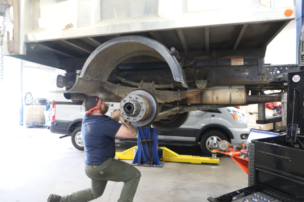 A Ford Pro CVC Service Technician at Grappone Ford in Bow, NH.