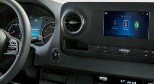 Touchscreens in the Sprinter Cargo Van Infotainment System