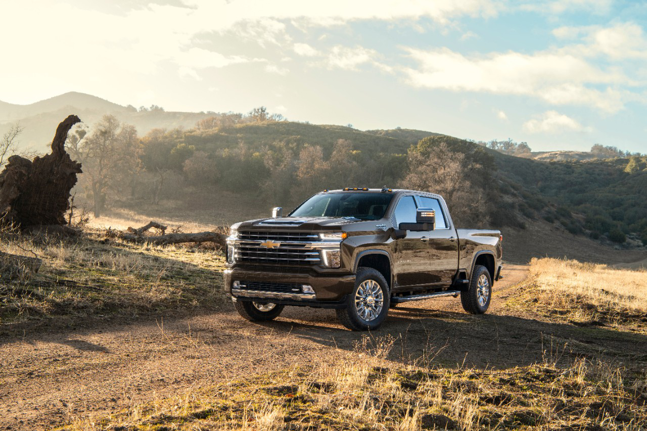 A Chevrolet work pickup on a dirt road in Wake Forest, NC.