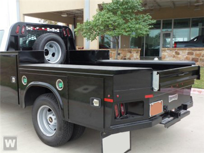 New 2024 Chevrolet Silverado 5500 Work Truck Crew Cab 4x4 9' 6" Knapheide Steel Flatbed Truck for sale #FK8950 - photo 1