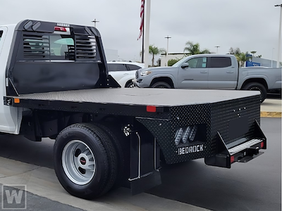 New 2025 GMC Sierra 3500 Pro Crew Cab 4WD 8' 6" Bedrock Steel Flatbed Truck with Gooseneck Hitch for sale #G12116 - photo 1