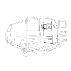 Upfitted Cargo Van wireframe image