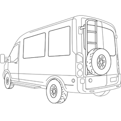 Camper Van wireframe image