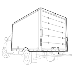 Box Van wireframe image