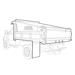 Dump Truck wireframe image