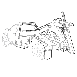 Wrecker Body wireframe image